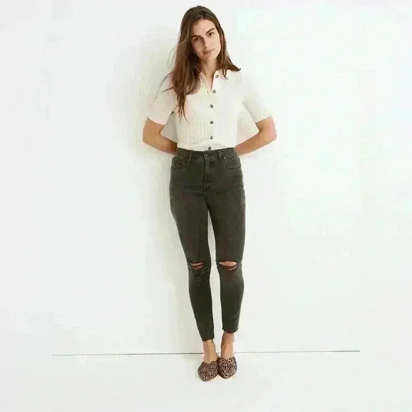 Madewell Denim - Madewell Curvy High Rise Skinny in Black Sea